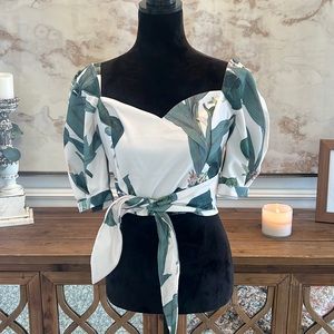 Crop top floral print